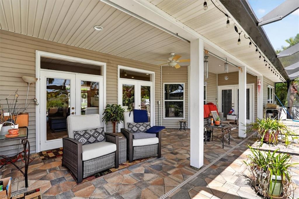 Covered Pool Deck Area