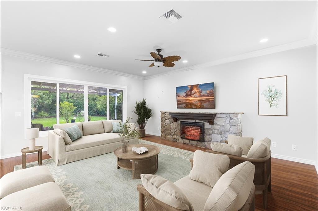 Virtually Staged Family Room