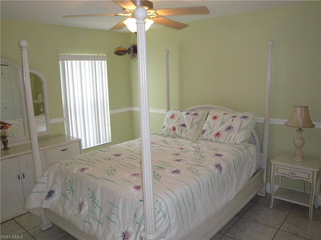 Oversized bedroom at 13 by 11.5 feet.