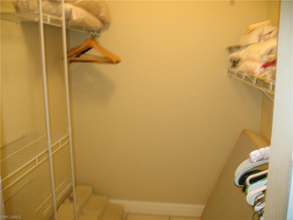 Long walk in closet.