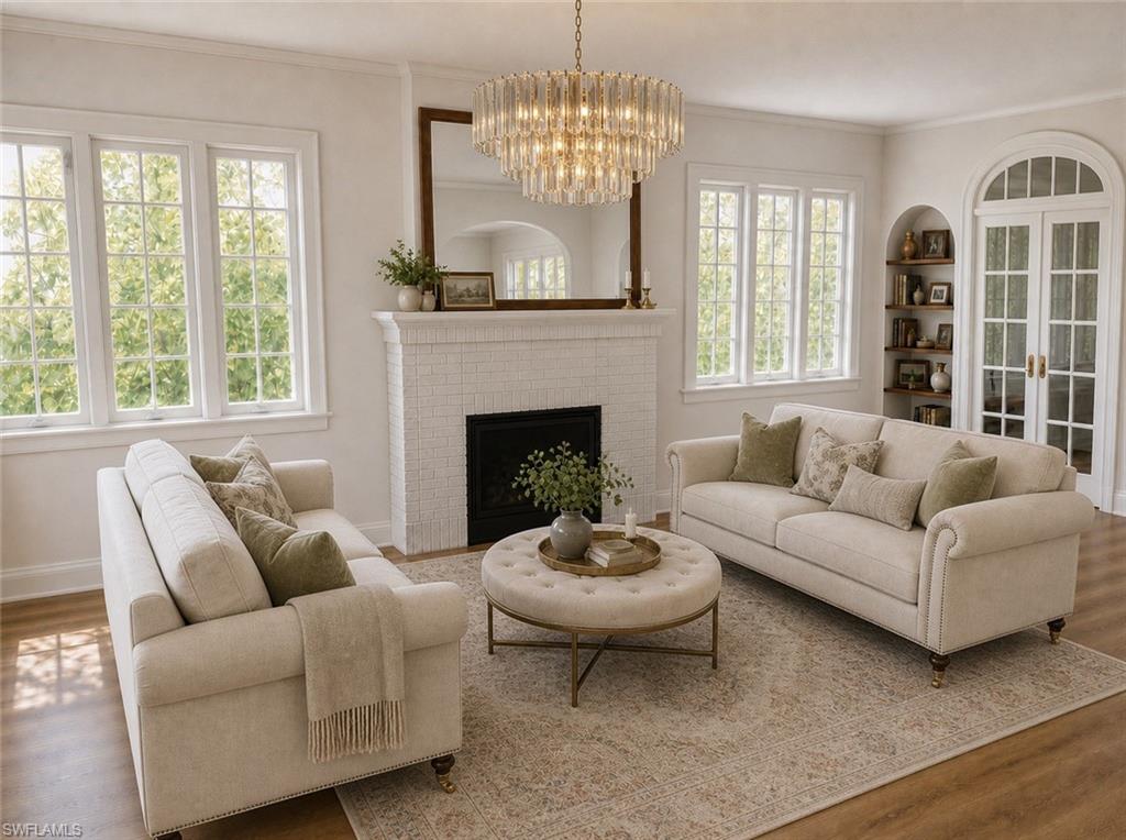 Living Room - VIRTUALLY REPAIRED & STAGED