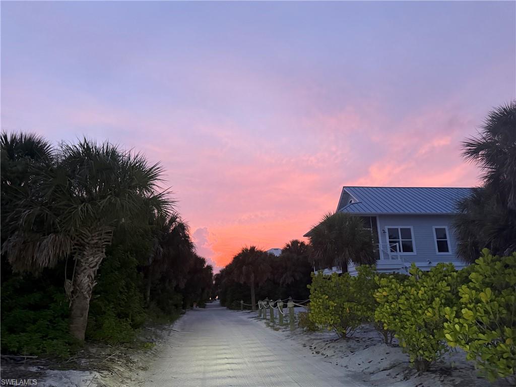 View down the street to the Beach/Ocean