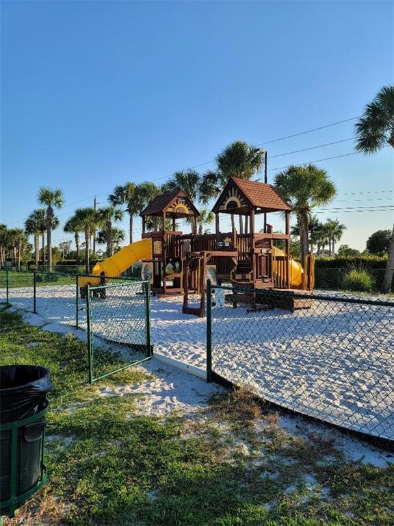 children's playground close to subject