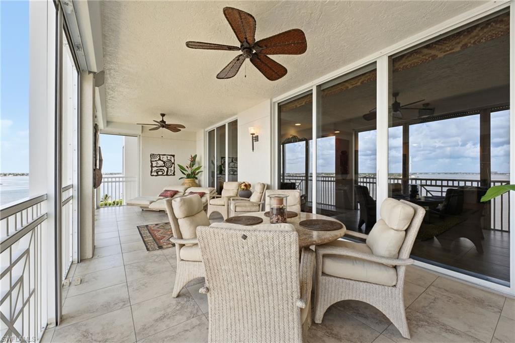 An oversized lanai invites year-round indoor-outdoor living, enhanced with hurricane shutters for comfort and protection, and provides the perfect vantage point to savor Southwest Florida's breathtaking sunsets night after night.