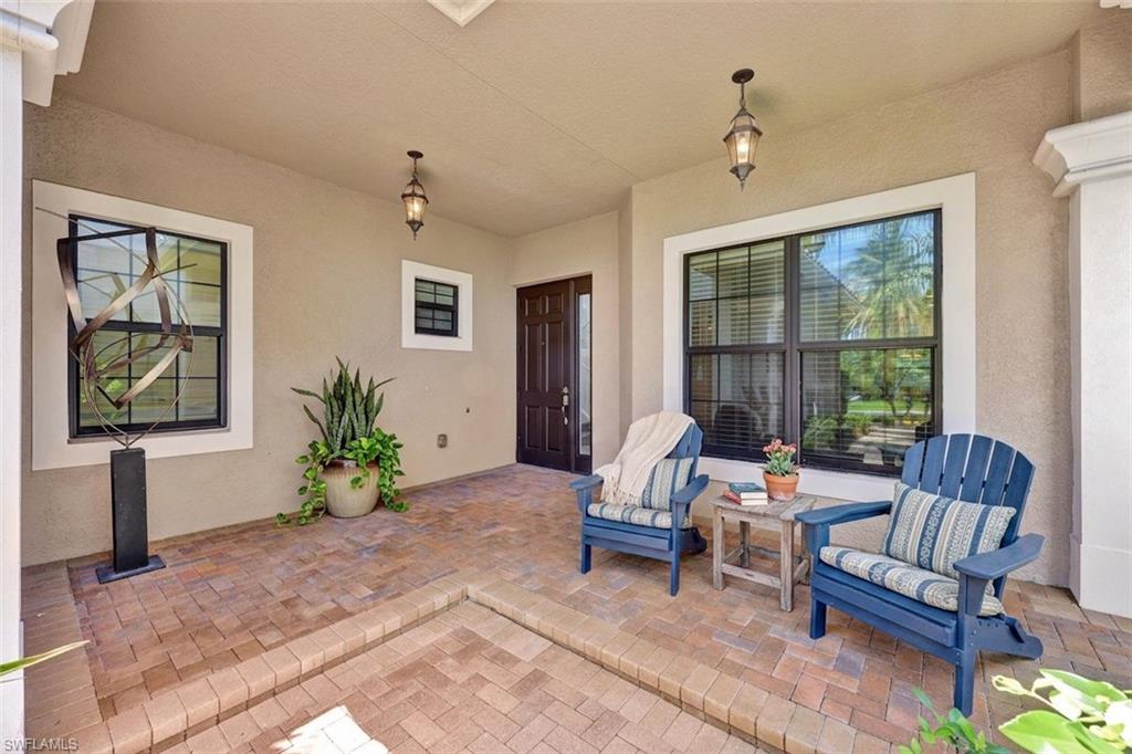 Virtually staged with new furniture and a plant