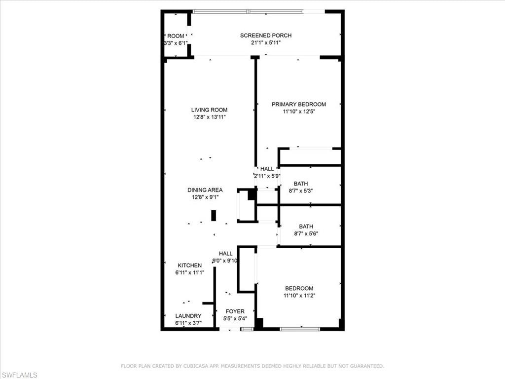 View of room layout