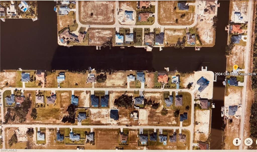 Aerial map of property and surrounding area