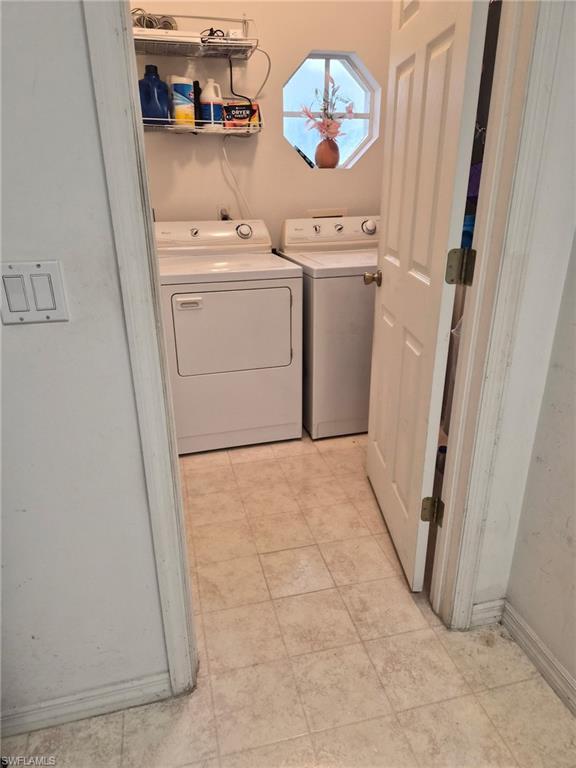 Laundry area with separate washer and dryer