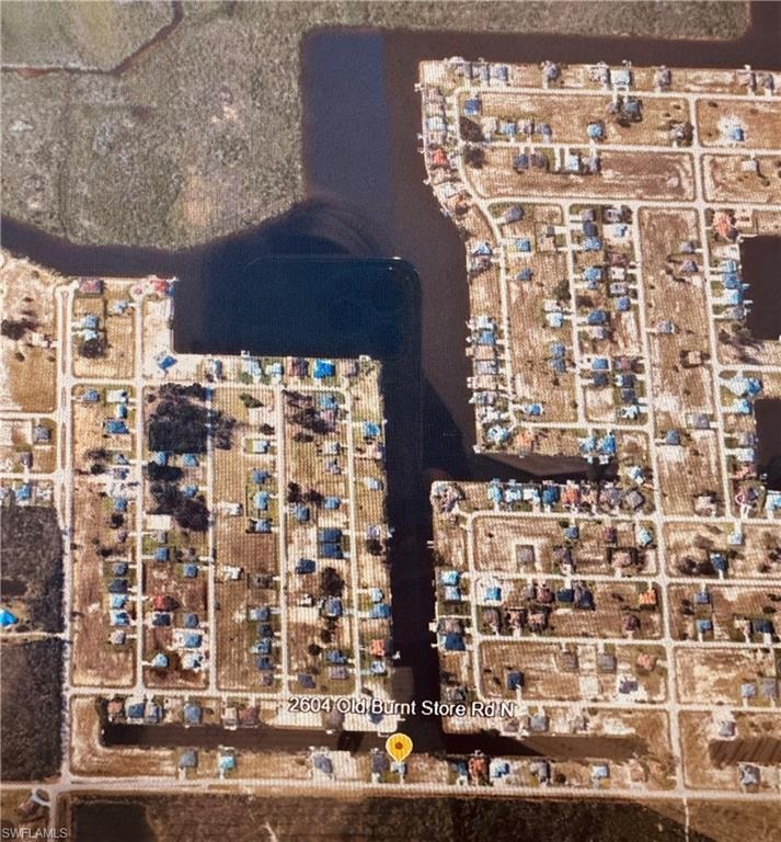 Aerial overview of property's location