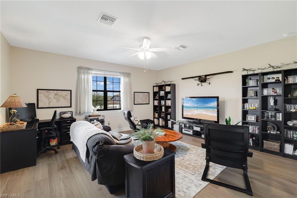 Media room can be 6th bedroom with closet.