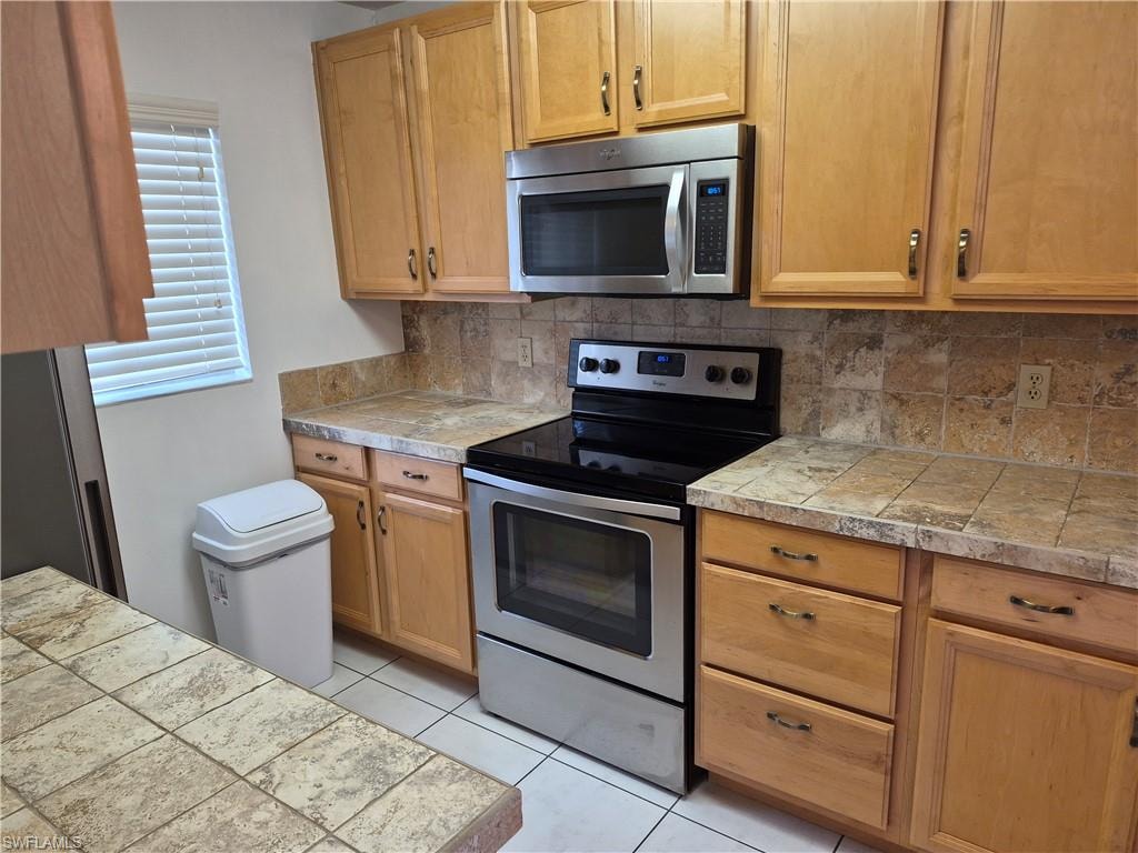 Tile counter tops..