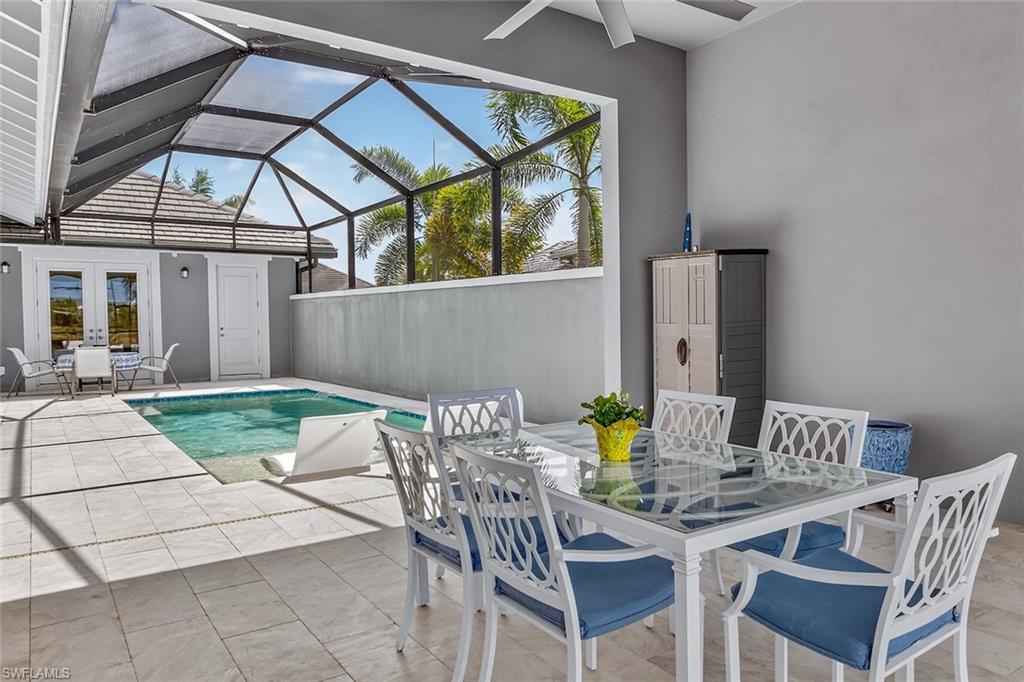 Your private courtyard oasis—perfect for relaxing, entertaining, and enjoying Naples year-round.