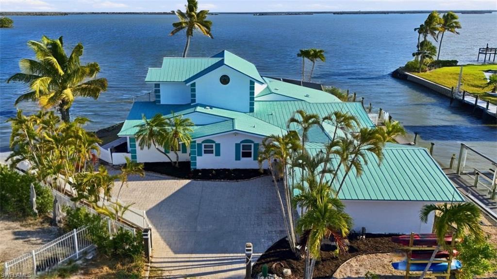 Front of Home with Bay View
