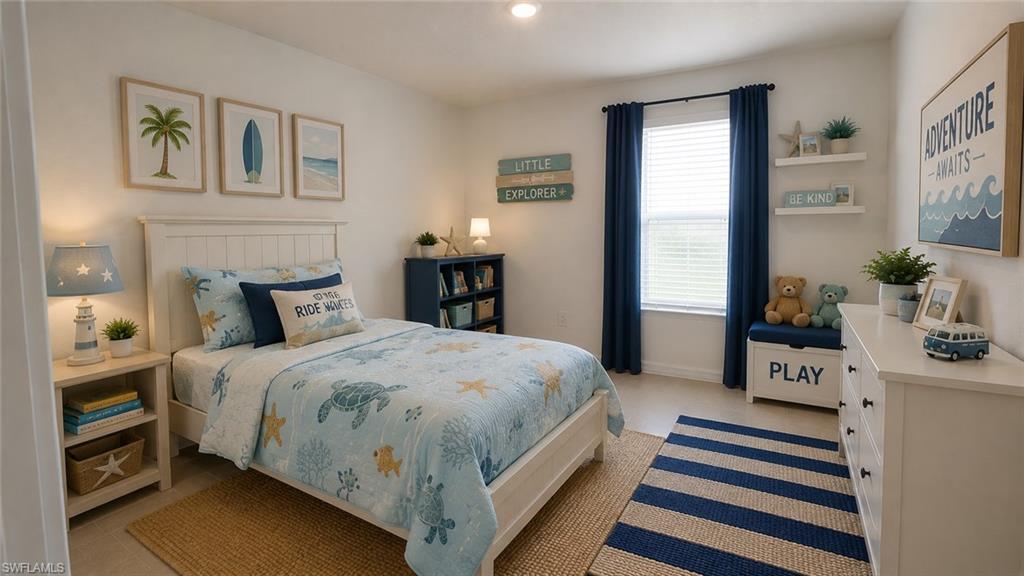 Virtual Staged Guest bedroom