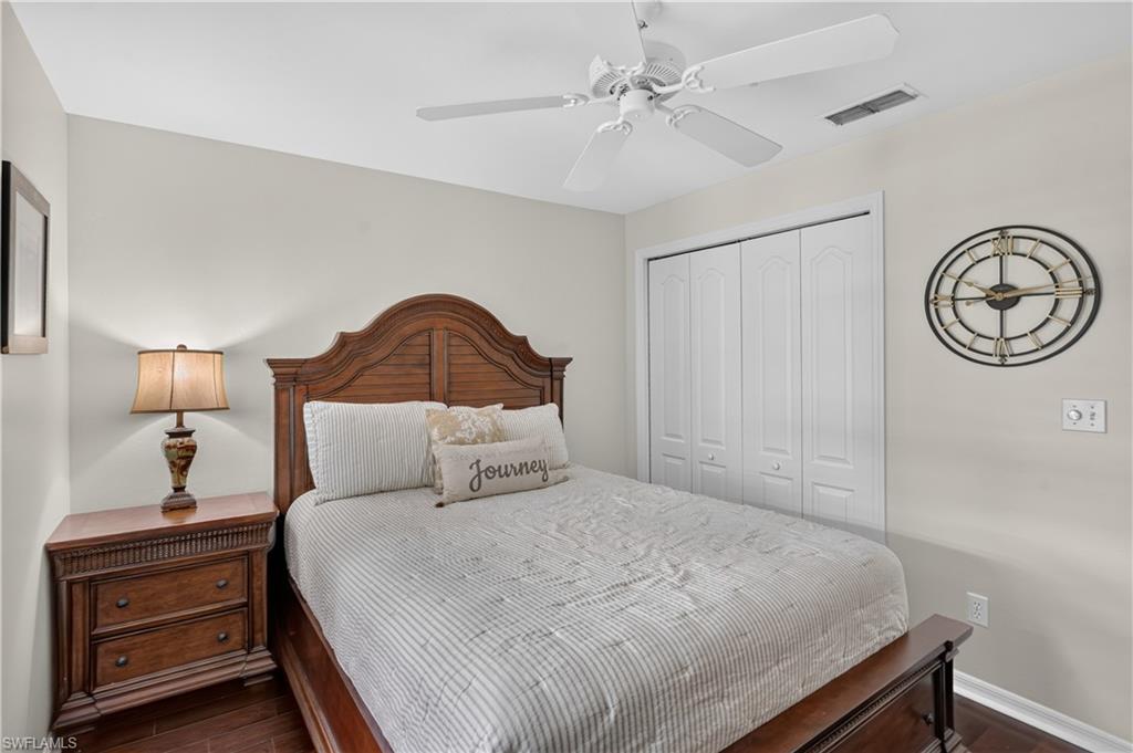 Wood-finish flooring with light-toned walls