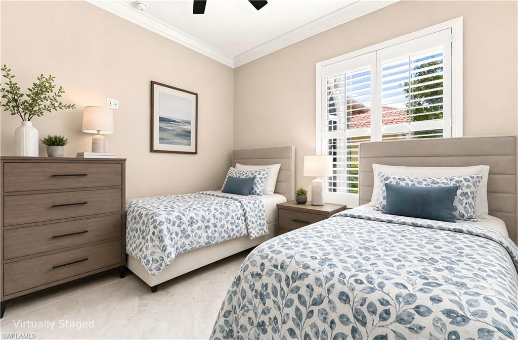 Virtually staged Guest Room