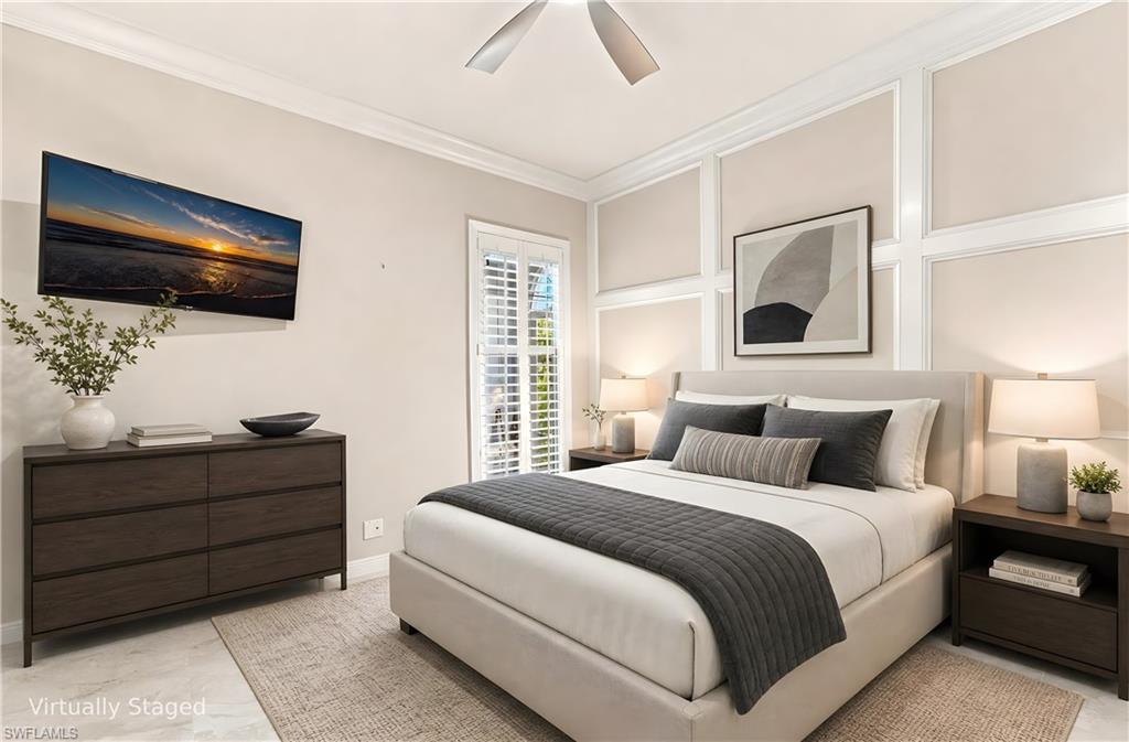 Virtually staged Guest Room