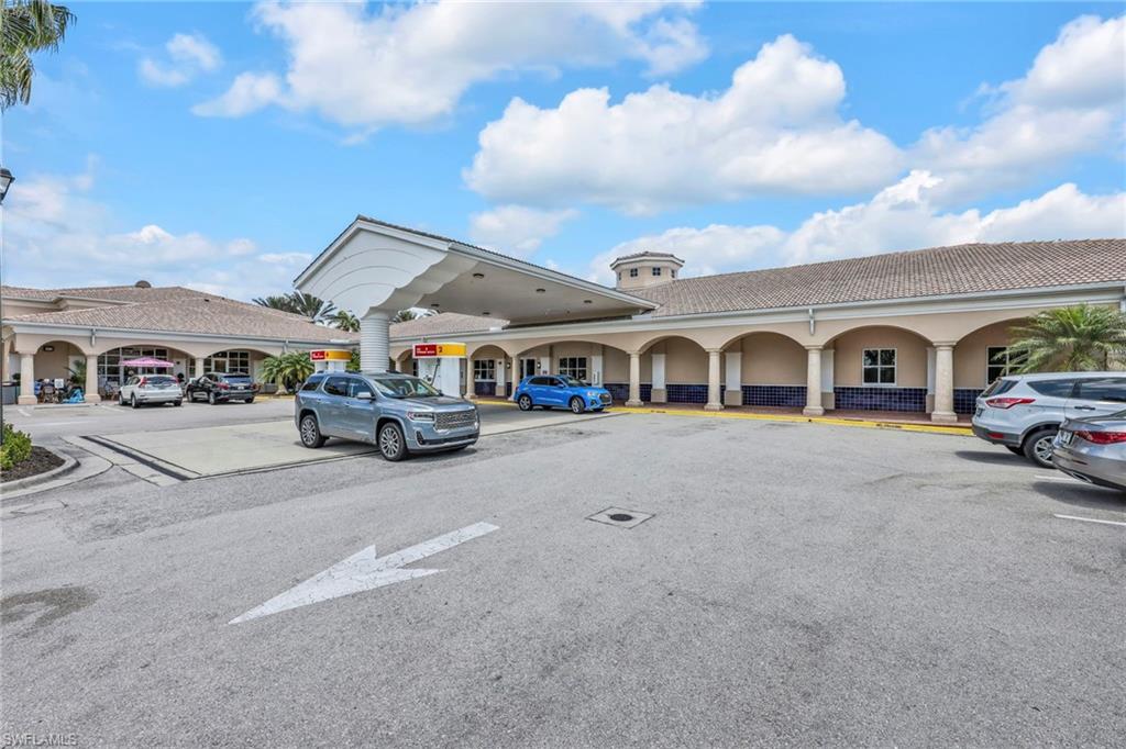Gas Station and VeronaWalk Realty Office in the Towncenter