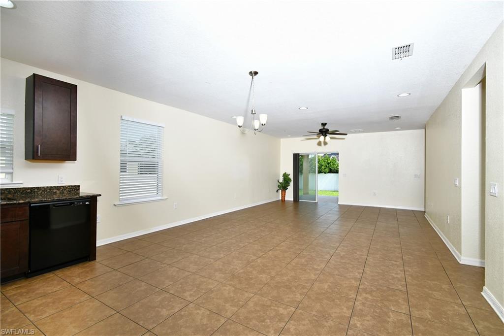 Spacious living room area