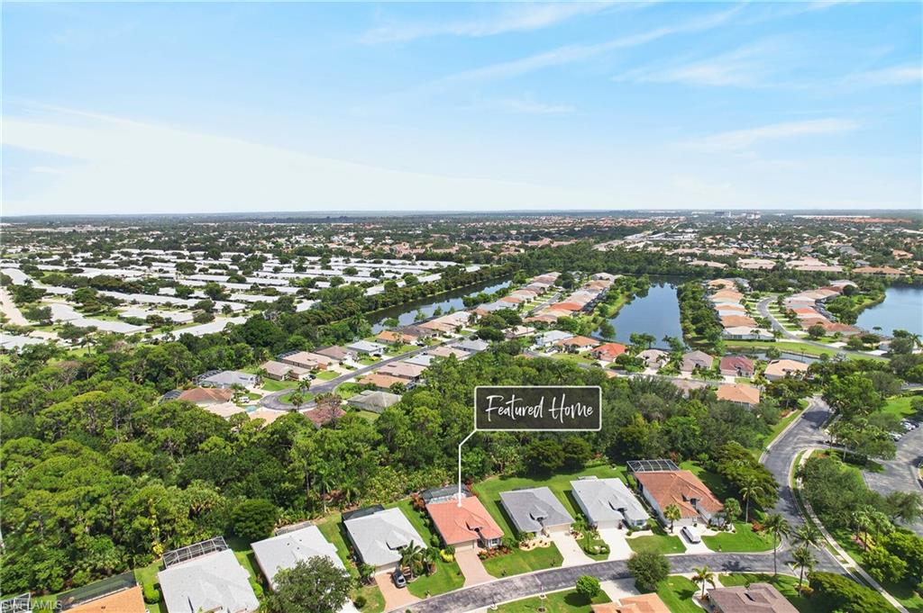 Aerial view of home.