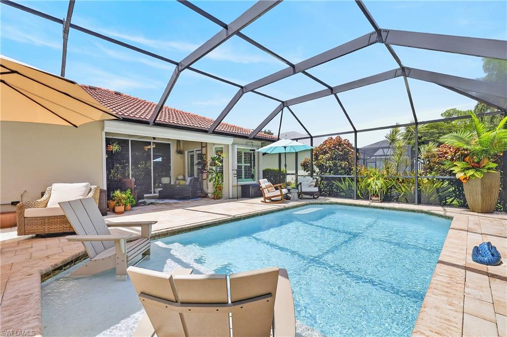 Fabulous Backyard with screened lanai and saltwater heated pool