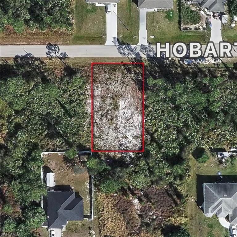 Aerial Map. Displaying the property's boundaries and surrounding elements