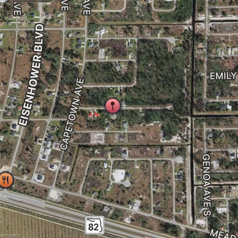 Property Location Map. Indicating the geographic position of the property with street names and local features