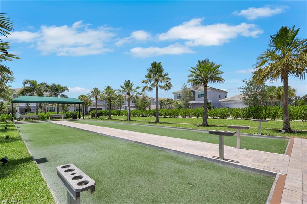 Bocce courts.