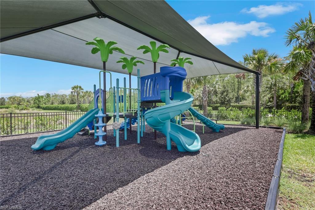 Covered playground.
