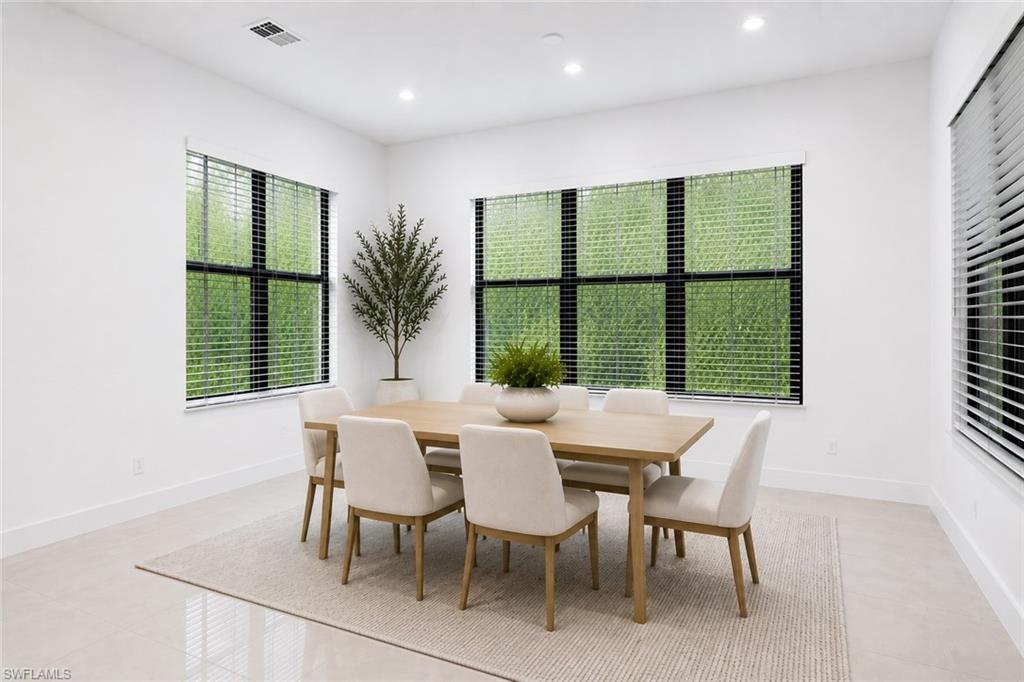 Casual dining area (virtual furniture).