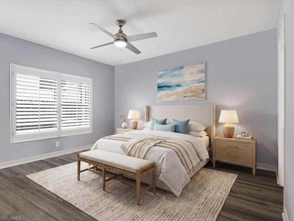 Primary , first floor bedroom , showing king sized bed