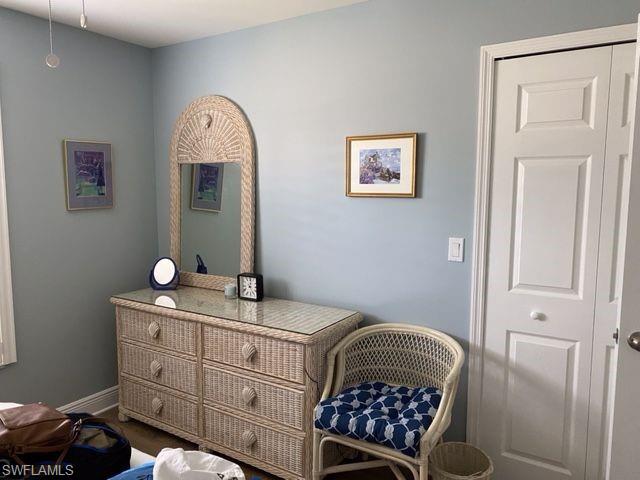 Bedroom with baseboards