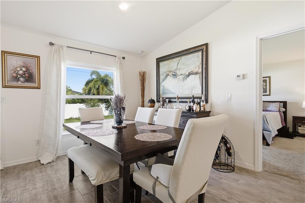 Open dining area