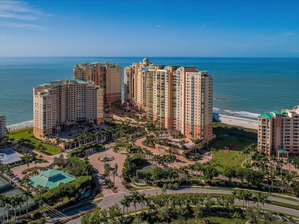 Drone / aerial view of expansive coastline