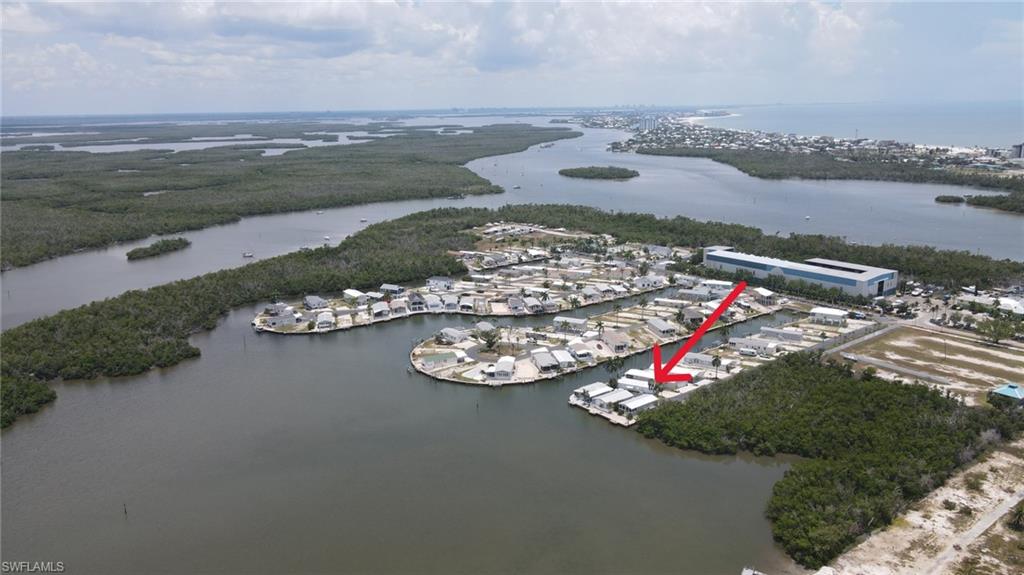 Port Carlos Cove Aerial Vew