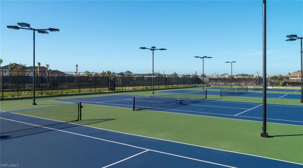 View of sport court with community basketball court and fence