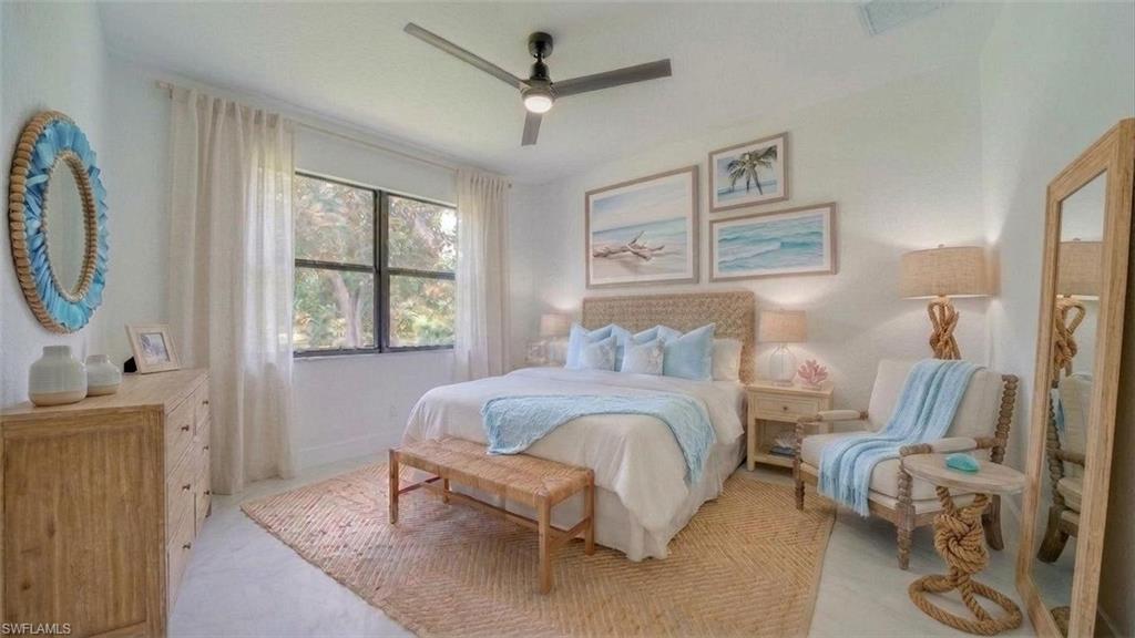 Another view of the Primary Bedroom. (Virtually Staged)