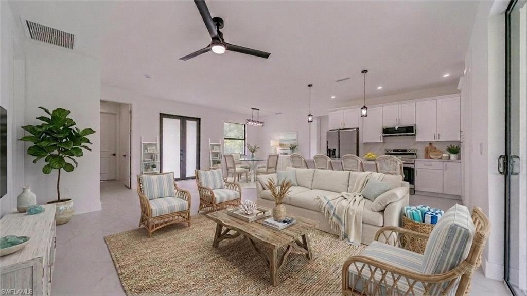 Space to relax and entertain. (Virtually staged)