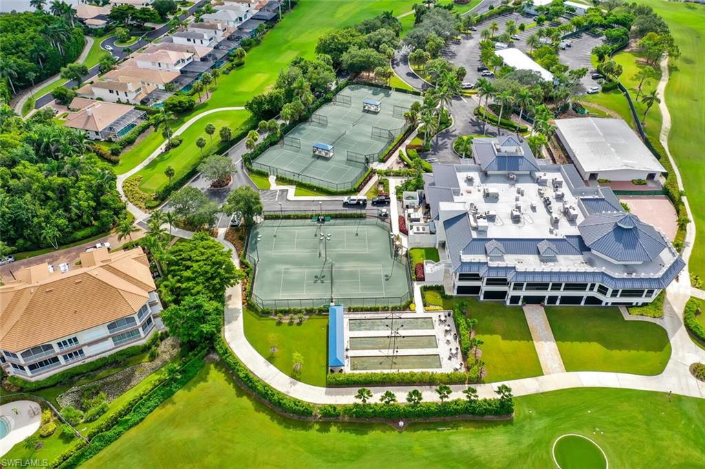 Drone / aerial view of a local golf course