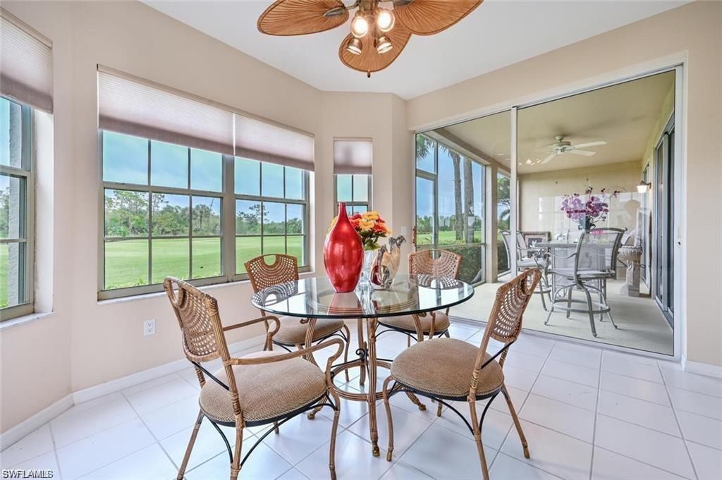 breakfast nook & screened patio