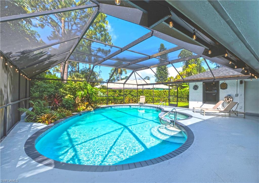 beautiful serene pool area