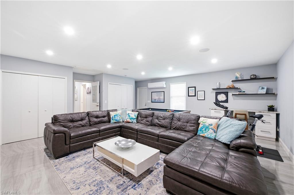 converted garage now a cool rec room