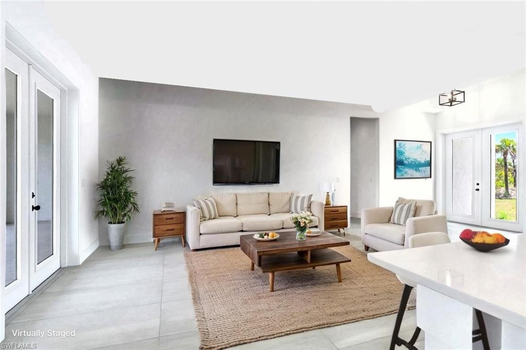 AI Staged Living Room