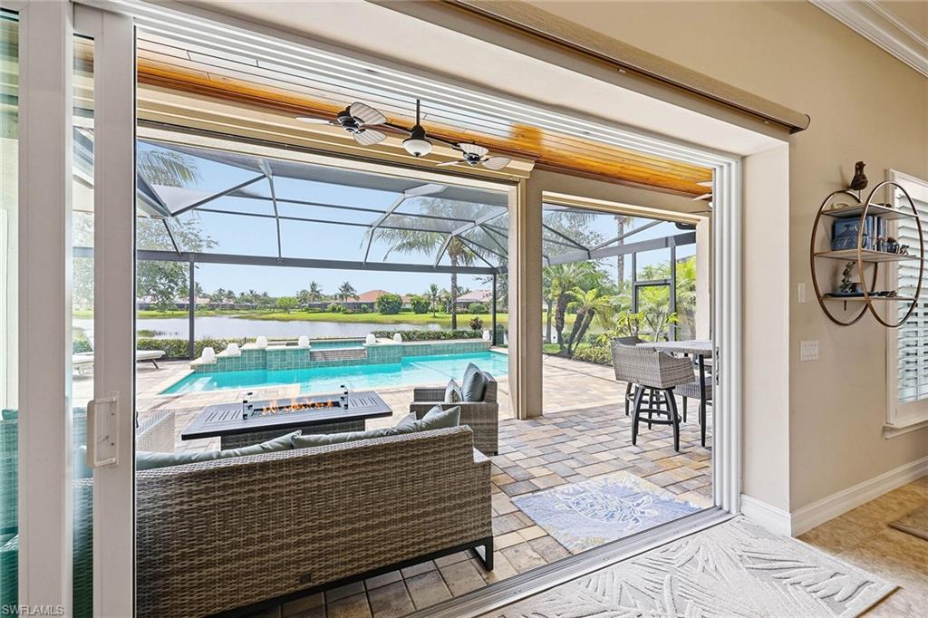 Pool and Spa, outdoor view to lake