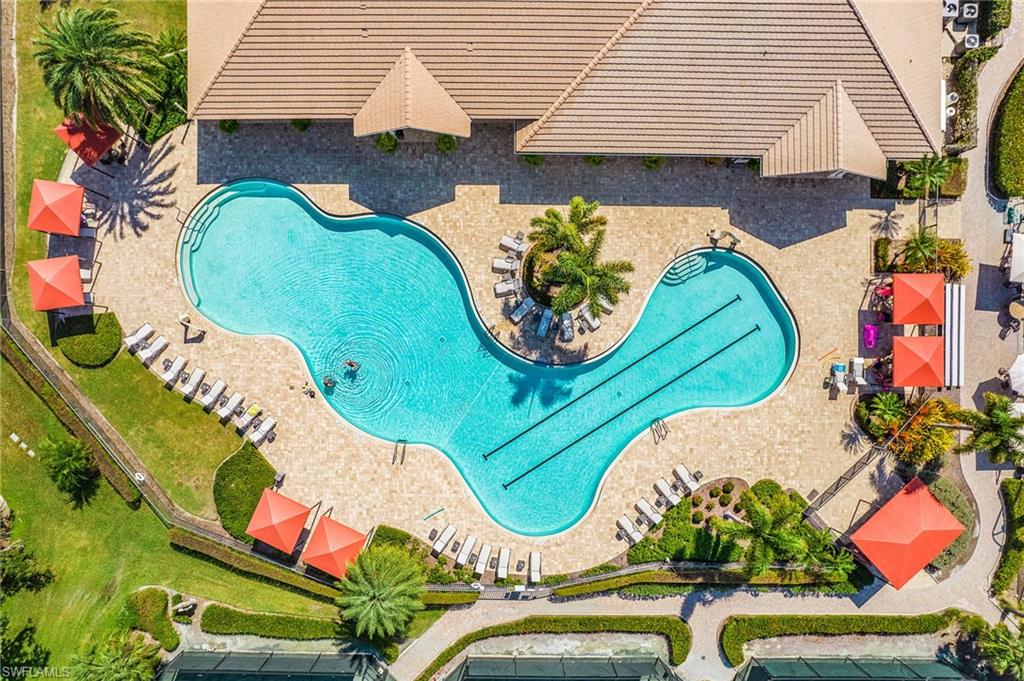 Resort pool Drone View