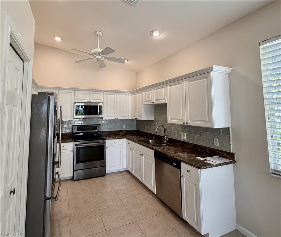 Granite counters and subway tile