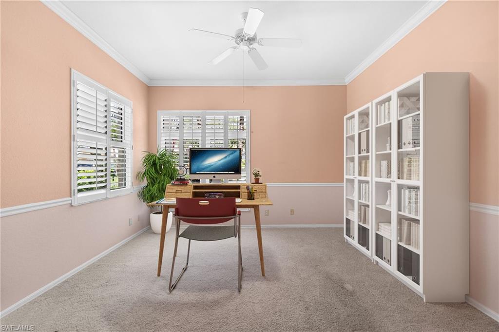 Virtually Staged Den