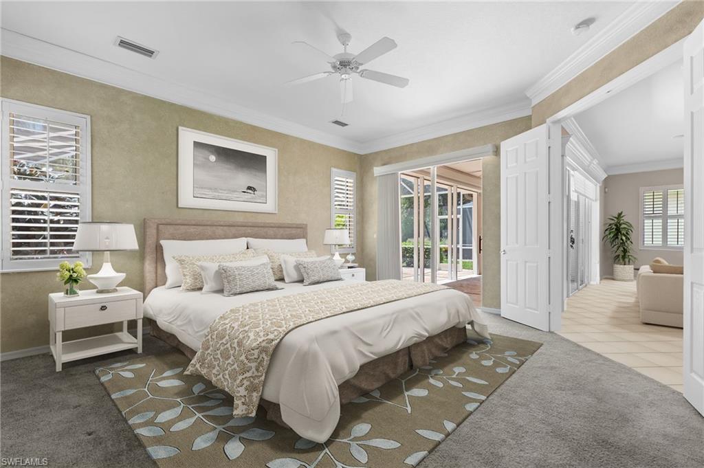 Virtually Staged Primary Bedroom