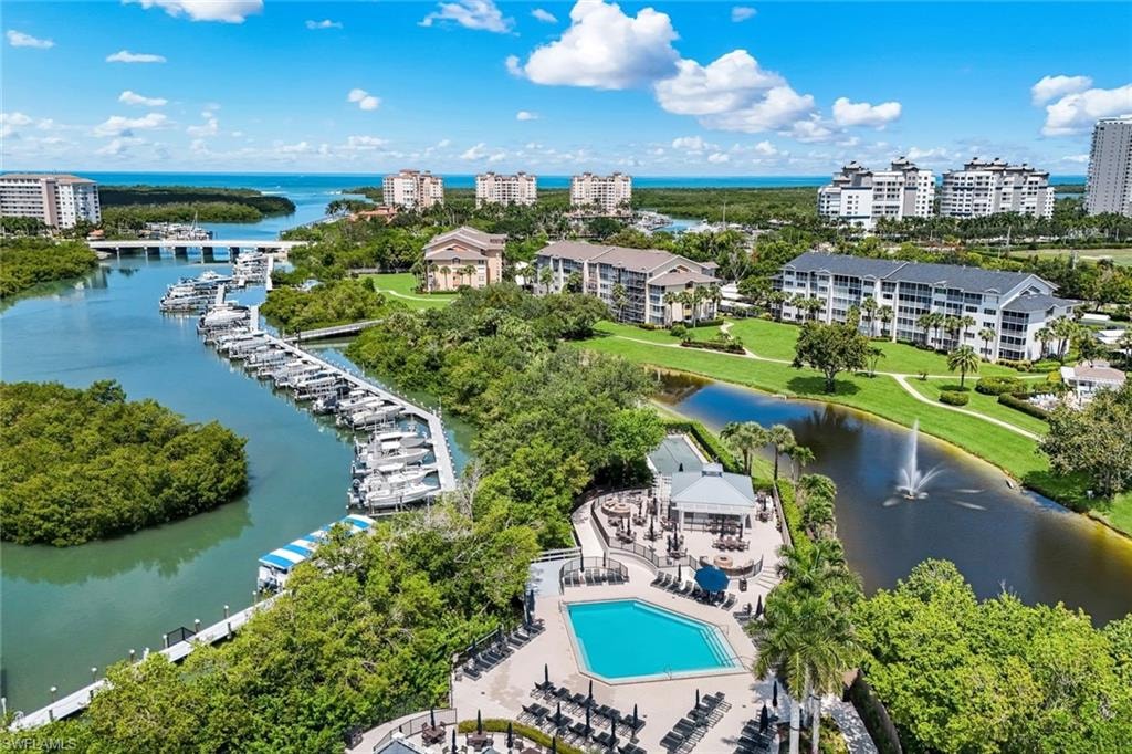Aerial view of Tarpon Cove Yacht & Tennis Club