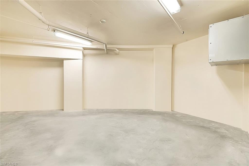 Additional storage space within the private garage.